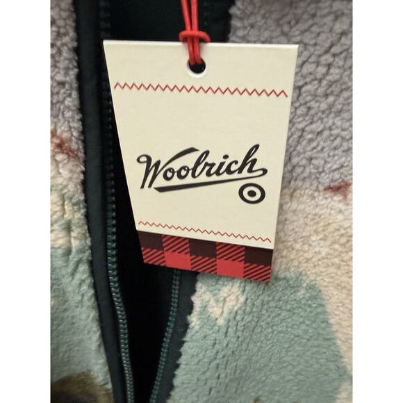 Woolrich x for Target Fleece Landscape Jacket Pullover Medium SOLD OUT NWT - Picture 8 of 10